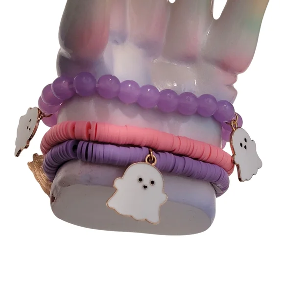 NEW Pastel Skeleton Heart Hands Kawaii Halloween Decor Summerween TikTok Viral - Picture 8 of 14